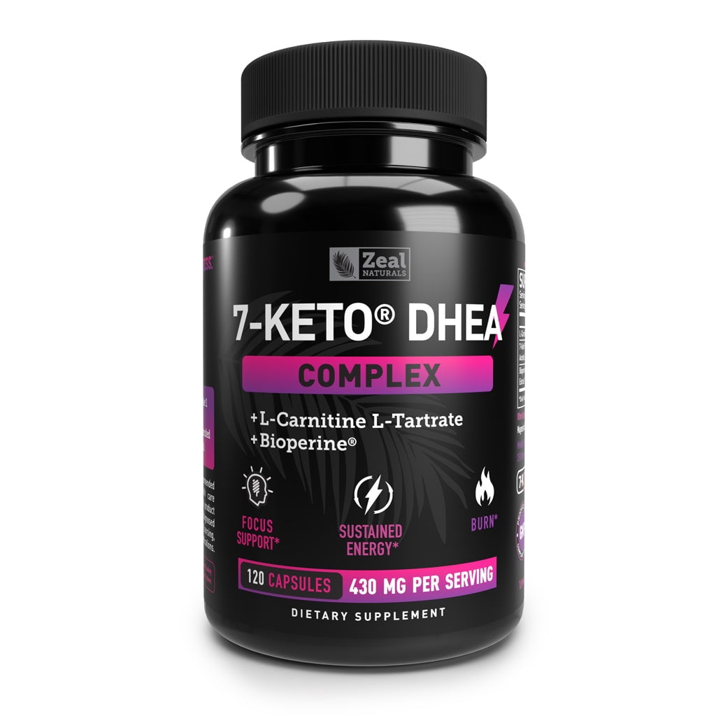 Zeal Naturals 7Keto DHEA Complex with LCarnitine & LTartrate