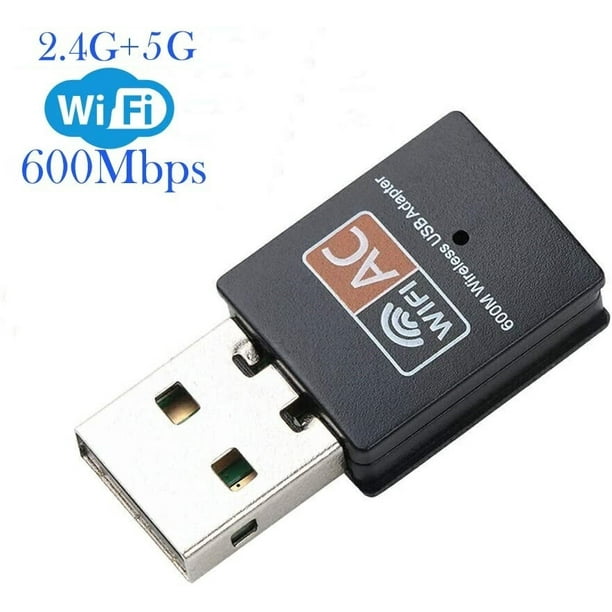 Usb Wifi Adapter 600mbps Dual Band 2 4g 5g Wireless Adapter Mini Wireless Network Card Wifi Dongle For Laptop Desktop Pc Support Windows10 8 8 1 7 Vista Xp 00 Mac Os X 10 6 10 13 Walmart Com Walmart Com