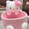 thumbnail image 2 of Hello Kitty Storage Basket Cute Box Bedroom Decoration Birthday Gift Home Decorative, 2 of 10