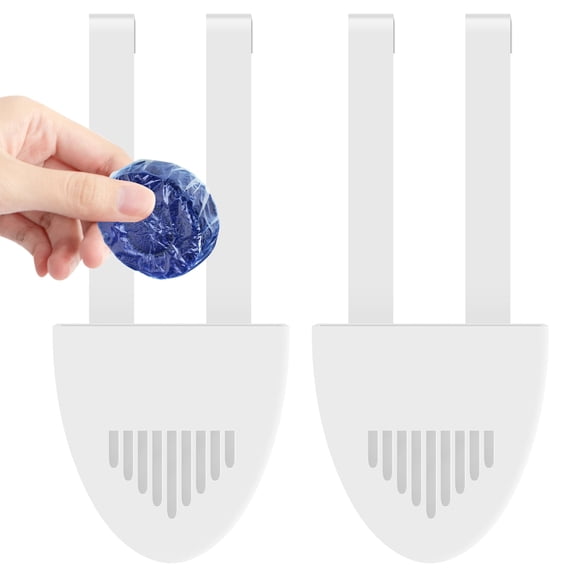 FYJUCPA Toilet Tank Cleaning Tablet Holder, 2/1Pcs Hanging Bleach Tablet Bracket for Toilet Bowl, Prevents Dissolved Impurities in Water Tank