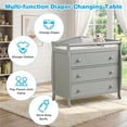 thumbnail image 3 of Furnibear Multi-Tier Infant Changing Table with Shelves, Gray, 3 of 11