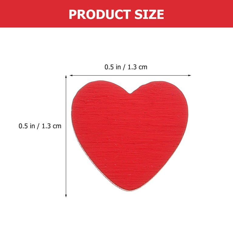 Royal Green 19MM (3/4) Red Heart Shaped Stickers Valentine