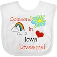 thumbnail image 3 of Inktastic Someone in Iowa Loves Me Boys or Girls Baby Bib, 3 of 4