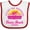 White and Red, variant on Inktastic Summer Enjoy the Sunshine Venice Beach California in Pink Boys or Girls Baby Bib