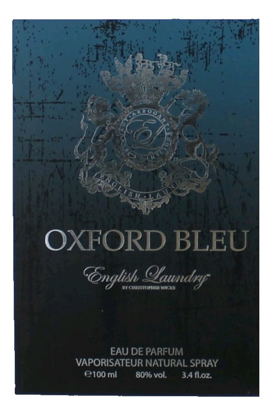 English Laundry Oxford Bleu Eau De Parfum Spray, Cologne for Men, 3.4 Oz