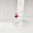 thumbnail image 6 of Hexagon Ruby Ring, 925 Sterling Silver Ring, Women Ring, Hydro Ruby Ring, July Birthstone, Christmas, Thanksgiving, Tiny Dainty Ring, Handmade, Statement Jewelry, Anniversary, 6 of 8