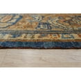 thumbnail image 7 of EORC Blue Handmade Mohair Traditional Angora Oushak Rug, 8'11 x 9'1, 7 of 7