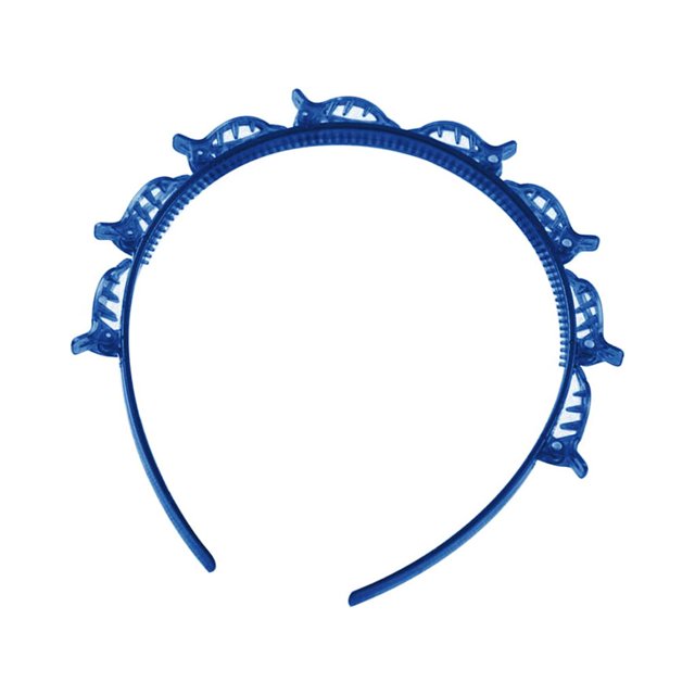 Sonducket Accesorios para peinados, horquilla DIY para trenzar el cabello, herramienta trenzadora, pinzas para el cabello de plástico multicapa Accesorio para el cabello zafiro