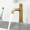 thumbnail image 4 of VIGO Apollo Button Operated Single-Hole Bathroom Faucet in Matte Brushed Gold, 4 of 14