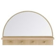thumbnail image 3 of HeSLehs EEI-6350-OAK Moonbeam Arched Mirror, Oak, 3 of 7