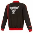 thumbnail image 3 of Men's JH Design Black Chicago Bulls 2023/24 City Edition Full-Zip Bomber Jacket, 3 of 3