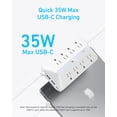 thumbnail image 3 of Estación de carga Anker (100 W), regleta USB C 9 en 1 con protección contra sobretensiones de 300 J, 3 of 5
