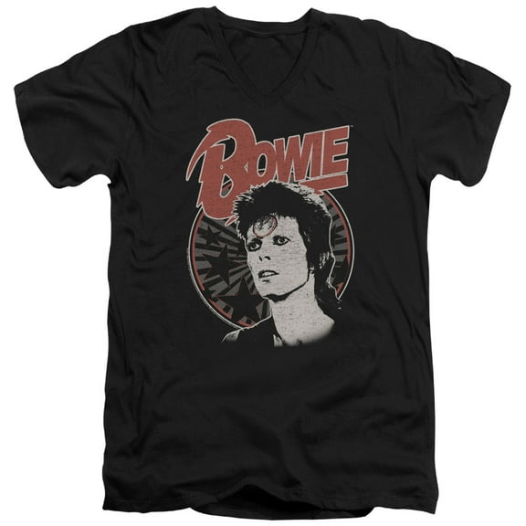 David Bowie - Space Oddity - Slim Fit V Neck Shirt - Large