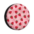 thumbnail image 1 of Fotbe Strawberry Funda de Llanta de Repuesto con Estampado, Engrosada, Ajuste Universal para Jeep, Remolque, RV, SUV, Camión-15 inch, 1 of 6