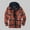 qa-orange, variant on OUSITAID Flannel Shirts for Men Plus Size Plaid Jackets Fall Button Down Shirt Jacket Modern Fit Long Sleeve Cardigan Jacket Warm Outerwear with Pocket