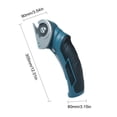 thumbnail image 2 of TFixol Handheld Electric Cloth Cutter Brush Motor Portable Fabric Cutting Machine Paperboard Leather Rug Plastics Trimmer, 2 of 7