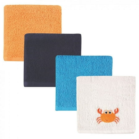 UPC: 0660168054682 | Luvable Friends Baby Boy Super Soft Cotton Washcloths Crab One Size