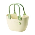thumbnail image 2 of Organizador de ducha portátil Canasta de dormitorio Cesta de baño Impermeable de almacenamiento de almacenamiento Bin Organizador de almacenamiento de beige crema, 2 of 8