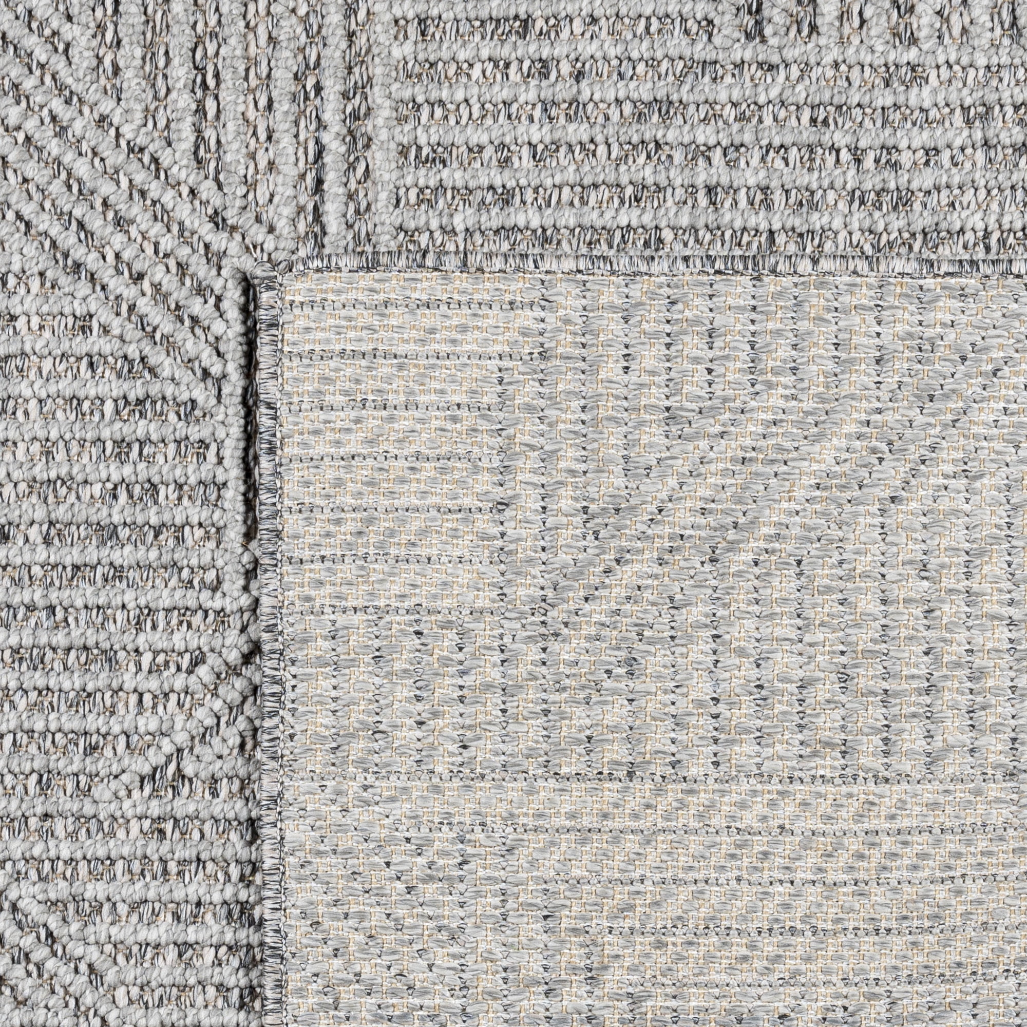 Malini Devyn Charcoal Gray Modern Geometric High-Low Area Rug, 9x13