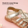 thumbnail image 3 of Sandalias de Verano para Niñas DREAM PAIRS KSD214 con Flor Dorada Talla 6, 3 of 6