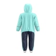 thumbnail image 4 of mgoYE Girl Rain Jacket 5t Kids Toddler Snow & Rain Suit - Waterproof Coverall One Piece Weather Resistant Baby Jacket(Green,4-5 Years), 4 of 9