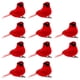 thumbnail image 3 of 10 piezas de pájaros cardenal rojos de Navidad con clip para decoración de árbol de Navidad., 3 of 6