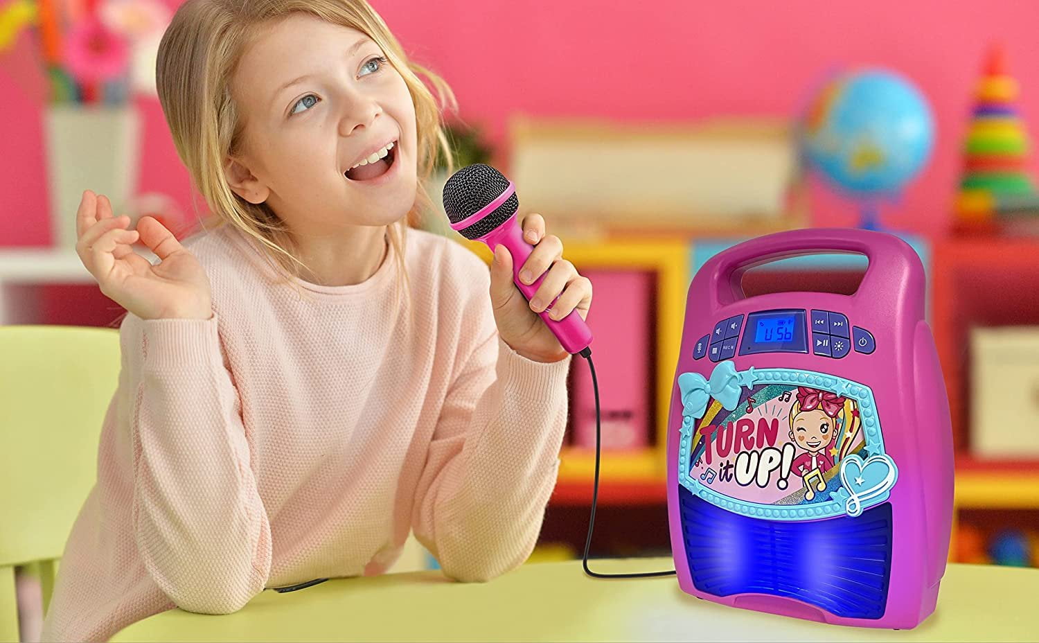 Buy eKids JoJo Siwa Bluetooth Portable Mp3 Karaoke Machine Player Light