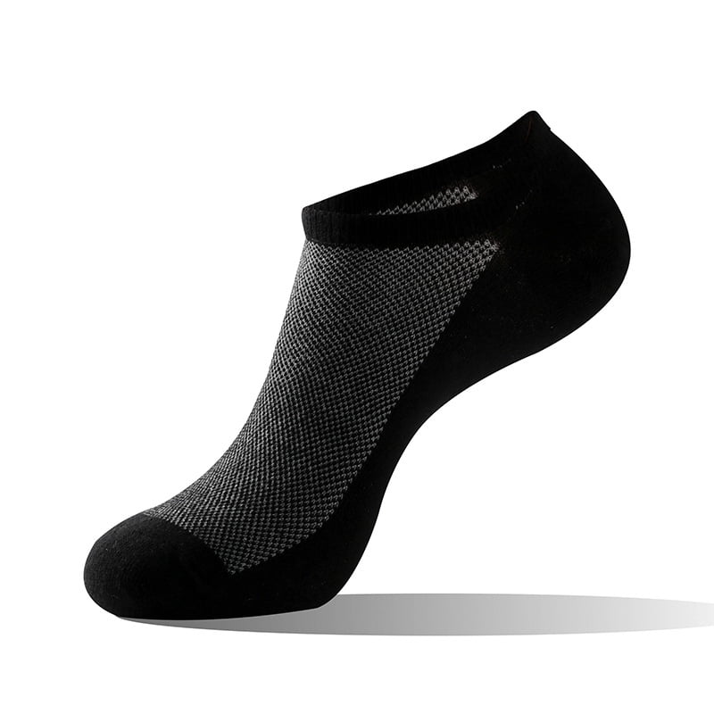 KLLROS 5 Pairs Man Maximum Performance Booster Socks Performance Cotton Cushioned Athletic No-Show Socks 