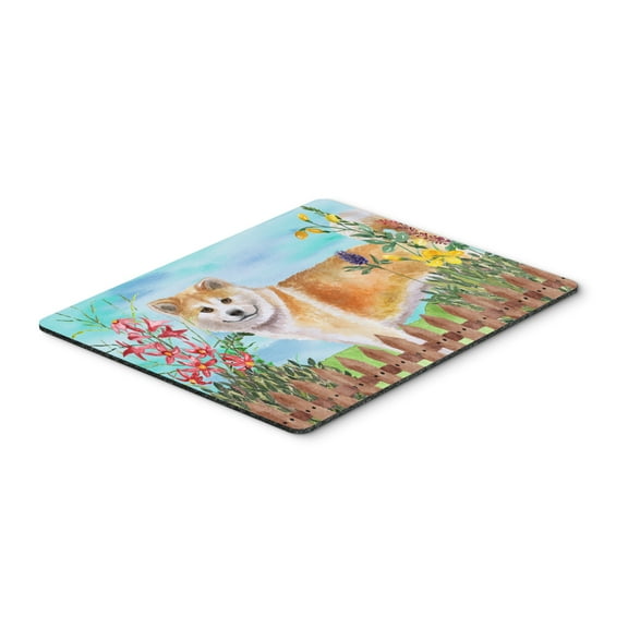 Shiba Inu Spring Mouse Pad Hot Pad or Trivet