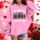 thumbnail image 3 of Sudadera con capucha y estampado de corazón de San Valentín, sudadera de manga larga para niños y niñas, chaqueta para niñas de talla mediana y grande., 3 of 7