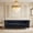 Black, variant on 88.98" Modern Chenille Sofa Couch, 3 Seater Living Room Furniture with Compression Seat Cushions, Pocket Spring Support, Steel Frame, Black