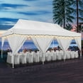 thumbnail image 6 of HOTEEL Canopy 10x30 Pop up Canopy with 8 Sidewalls Heavy Duty Party Tent Outdoor Party Event Gazebo Commercial Canopy Tents for Parties Wedding Outdoor Events,White, 6 of 13
