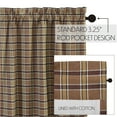 thumbnail image 3 of VHC Brands Rustic & Lodge Kitchen Window Curtains-Wyatt Tan Bedding Accessory, 16x72, 3 of 7
