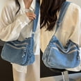 thumbnail image 2 of Bolso de mezclilla Twievo grande para mujer azul claro, 2 of 7