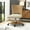 BEIGE, variant on Task Chair Rattan Back, Tina's Home Swivel Adjustable Wood Leg Living Room Office Adult Beige