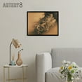 thumbnail image 3 of Kano Hogai Japanese Dragons In Clouds Black Framed Canvas Wall Art Print 12X16", 3 of 4