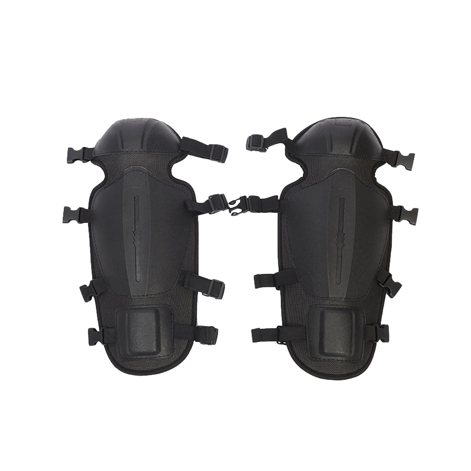 figatia 2 Pieces Gardening Knee Pads Leg Protectors, Waterproof Mowing Shin Guards Trimmer Gaiters for Floor Cleaning Tiling Gardener Black