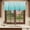 Teal White, variant on Geometric Turquoise Ombre Valances for Windows, Decorative Rod Pocket Window Valance Curtains, Modern Gradient White Ocean Striped Short Curtain Drapes for Living Room, 2 Panels, 42" W x 12" L
