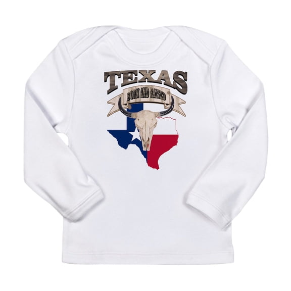 CafePress - Bull Skull Texas Pride Long Sleeve T Shirt - Long Sleeve Infant T-Shirt