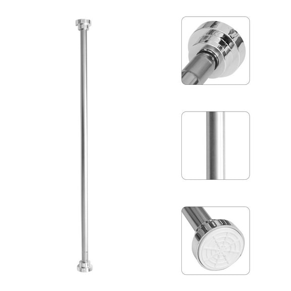 Masteelf  85 CM Spring Tension Rod Stainless Steel Curtains Rods Silver