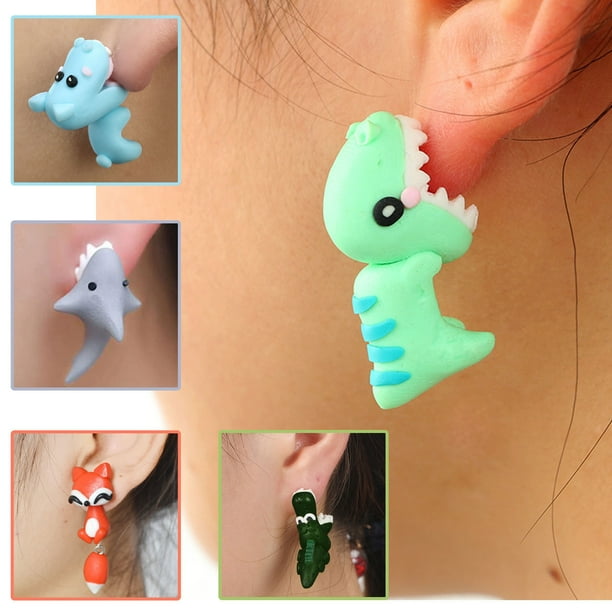 onlyliua Liquidación de Rebajas de Hoy Pendientes Lindos Pendientes de Polímero de Moda