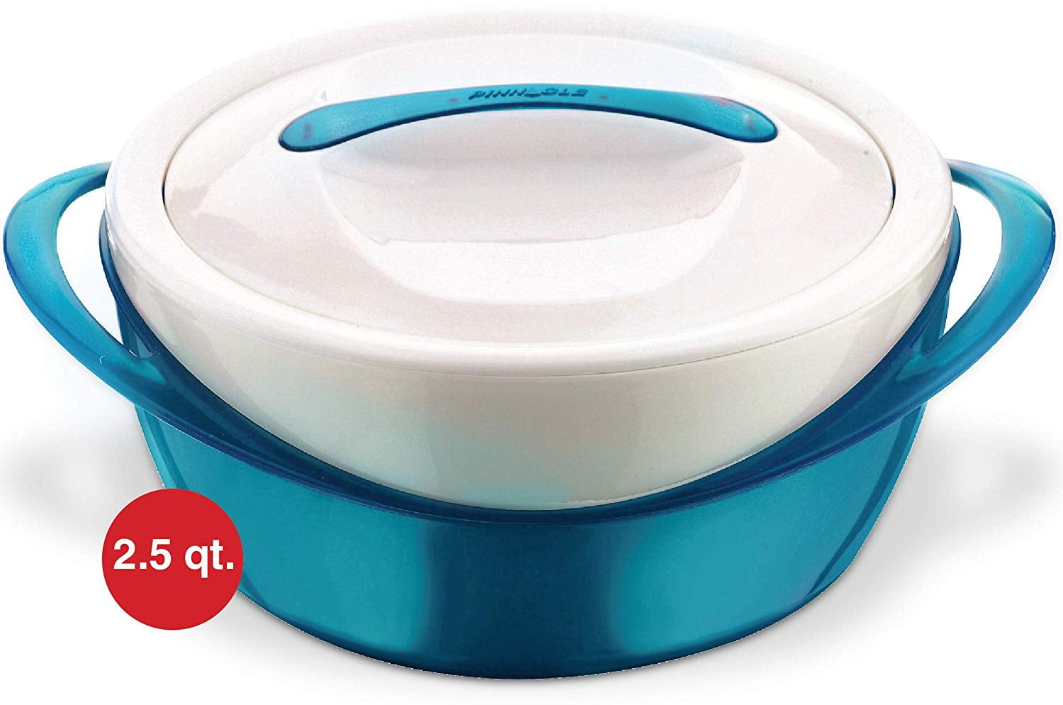 Pinnacle Casserole Dish Large Soup and Salad Bowl Insulated Serving Bowl With Lid 2.6 qt