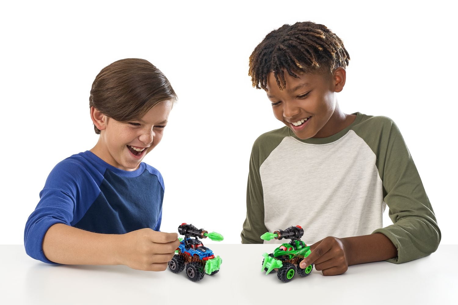 5 SURPRISE Monster Trucks Glow Riders Series 2 Mystery Collectible Capsule (3 Pack)