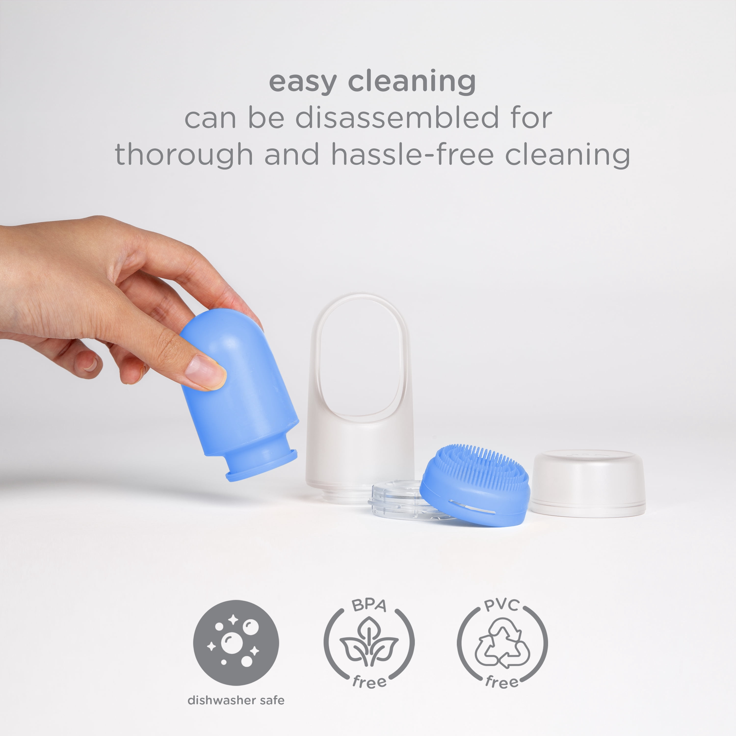 Ubbi Sunsqueeze Refillable Sunscreen Applicator for Babies & Kids, Holds 3.38 fl oz, Blue