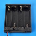 thumbnail image 5 of battery bracket battery rack AA battery compartment box black battery case 4 AA batteries holder, 5 of 5