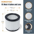 thumbnail image 2 of Filtro de cartucho POWERTEC 90398 2PK para Shop Vac, 2 of 7