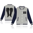 thumbnail image 3 of Nueva chaqueta de béisbol estampada de The Walking Dead para mujer y hombre, jersey de manga larga a la moda, ropa deportiva con personalidad Y2K, 3 of 4