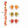 thumbnail image 2 of AYktou Fall Maple Leaves Garland, 5.7 Ft Thanksgiving Garland Autumn Hanging Vine Gradient Color Faux Plants Maple Leaves Vines, Door Fall Garland Table Decor for Home Wedding Fireplace Party Decor, 2 of 7