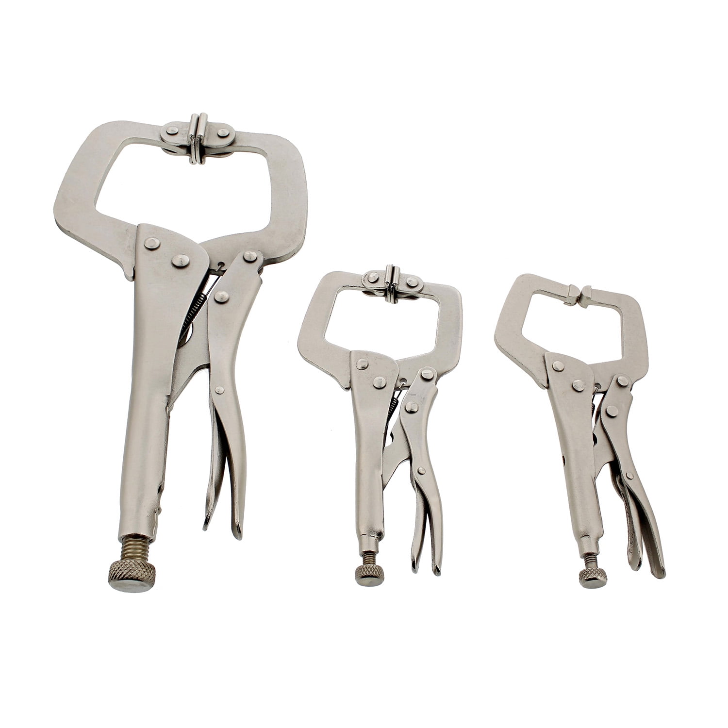 DCT C Clamps for Woodworking Welding Clamps Locking Pliers Set 3pc