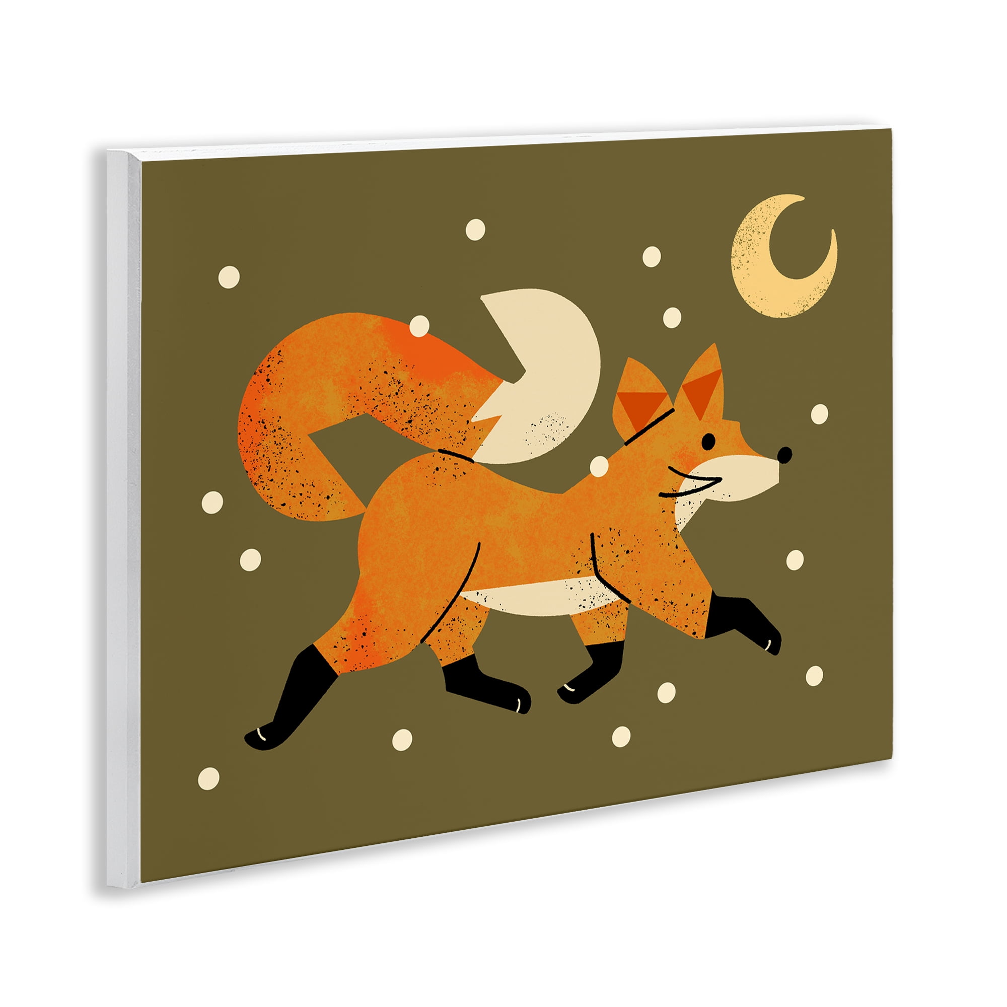 Stupell Industries Wandering Winter Fox Wall Plaque Art, design by Renea L. Thull